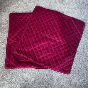 Ashley Furniture 22” x 22” Velvet Throw cushion covers